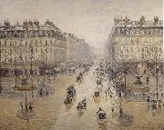 Camille Pissarro Paris-s opera house street oil